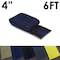 Electriduct Carpet Cable Cover, 6 ft L, 4 in W, 1 Channel, Nylon, Blue CC-SC-4-6-BL - alternate 1